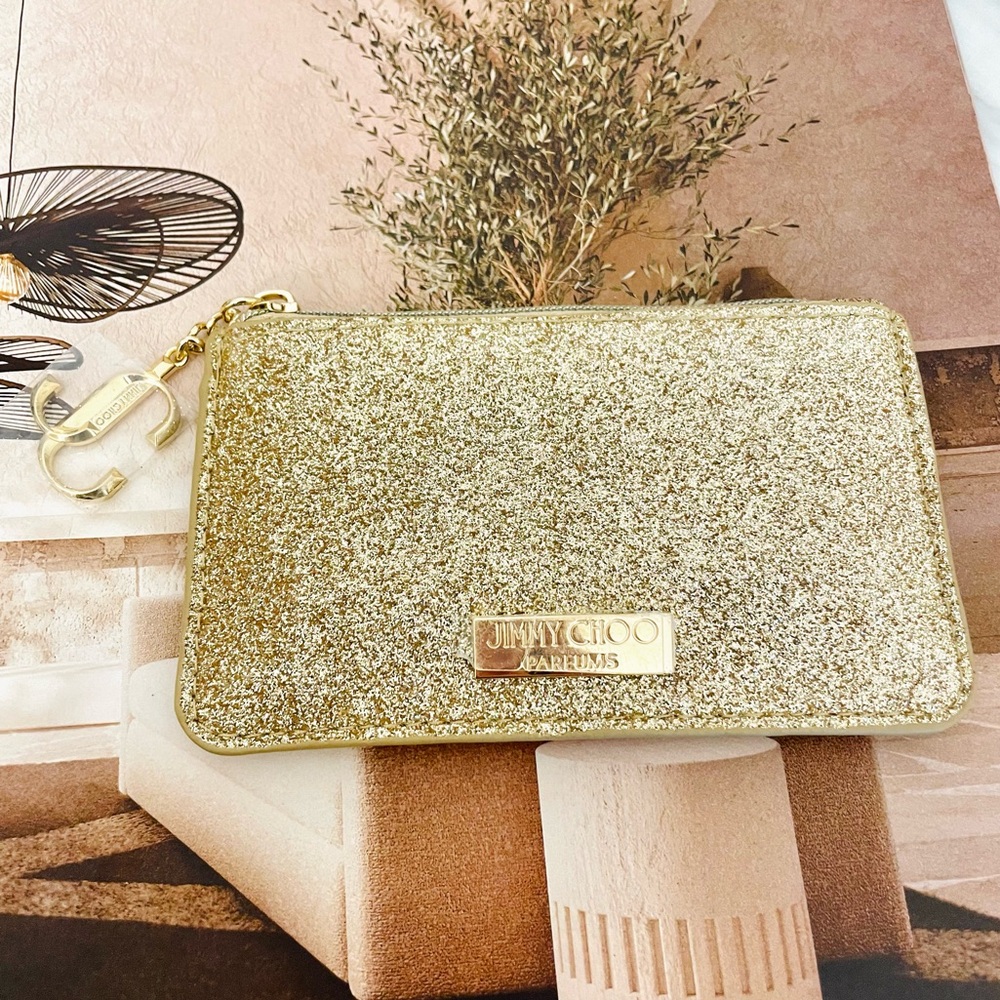 Jimmy Choo Glitter Zip‎ Pouch
